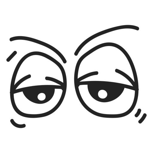 Expressão dos desenhos animados olhos PNG transparentes