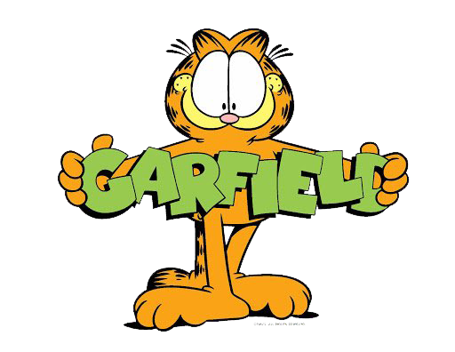 Garfield Cartoon Download PNG Image