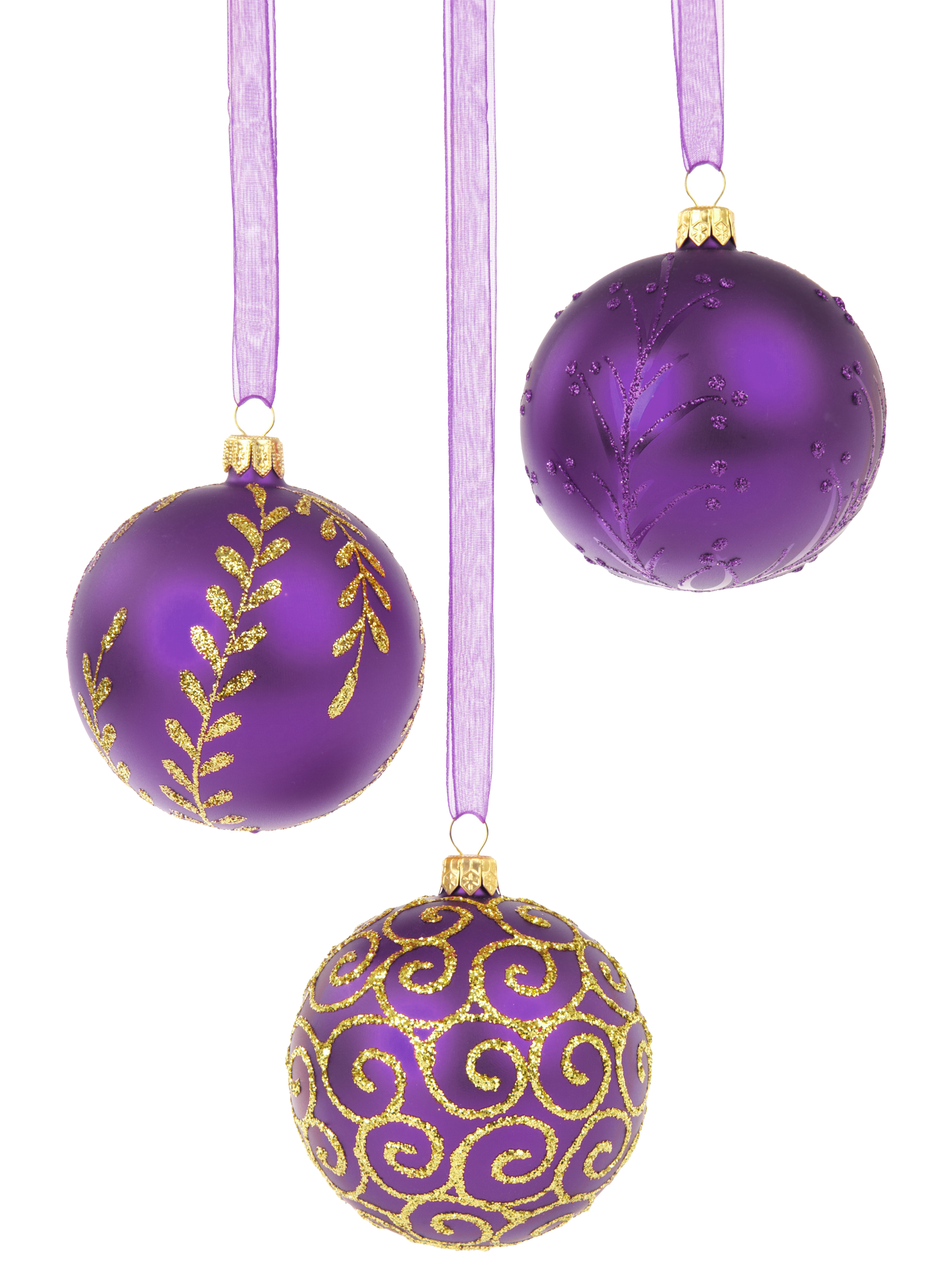 Glitter Christmas Bauble PNG File