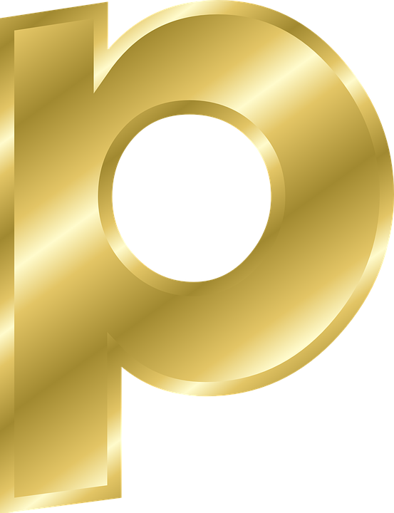 Gold Alphabet PNG Clipart