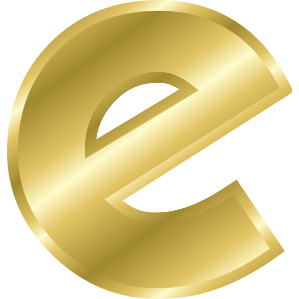 Gold Alphabet PNG Free Download