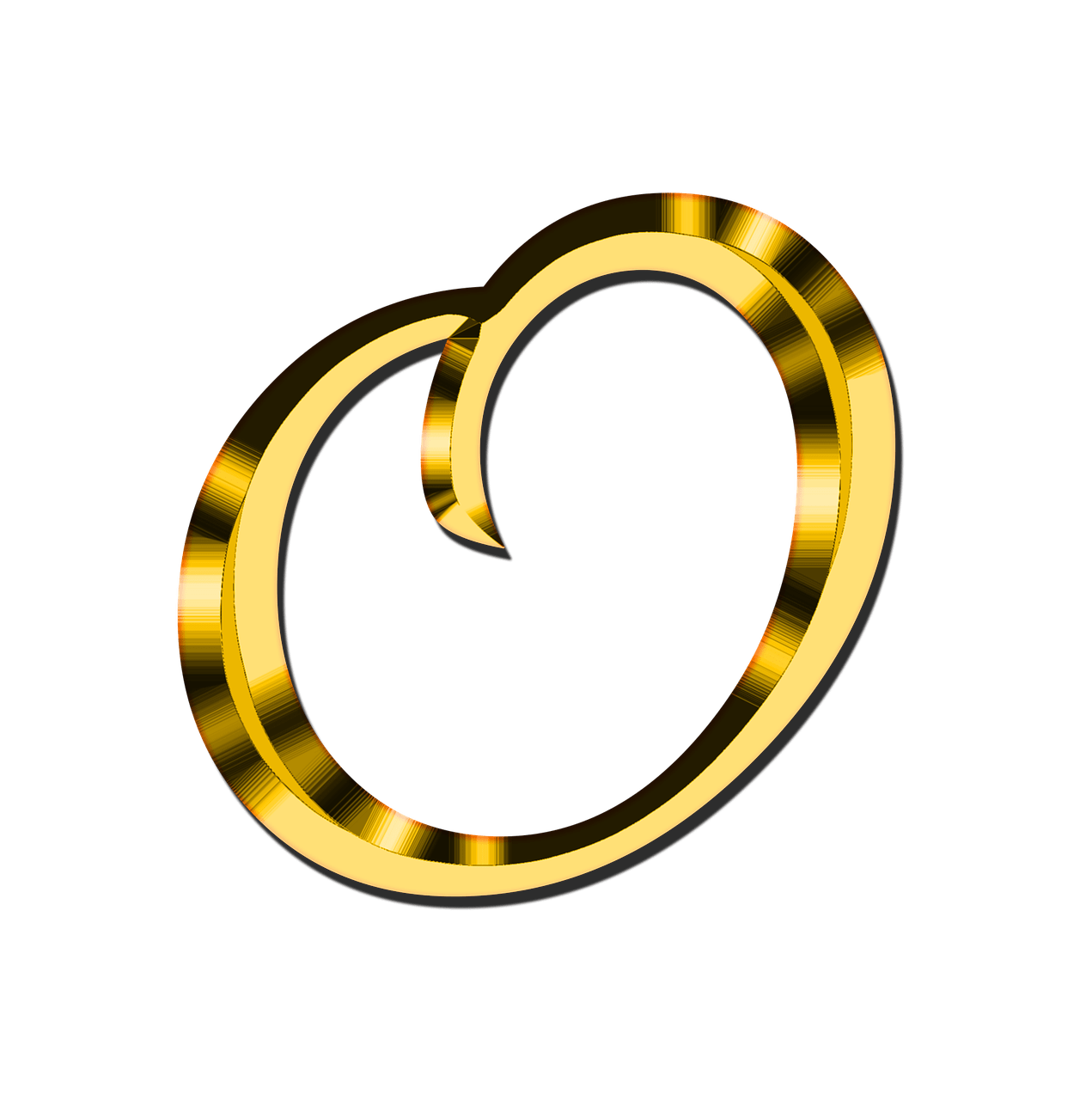 Gold Alphabet PNG Transparent Picture
