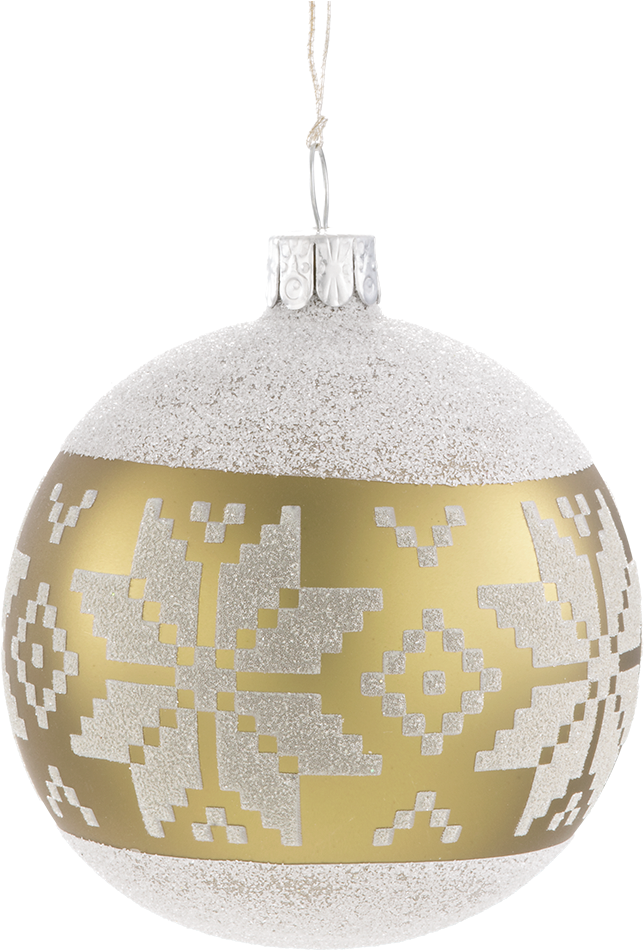 Gold คริสมาสต์ Bauble PNG Clipart