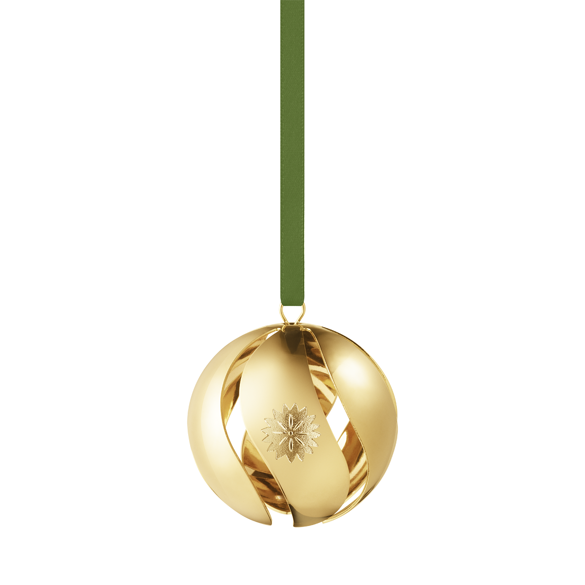 Gold Christmas Bauble PNG Photo