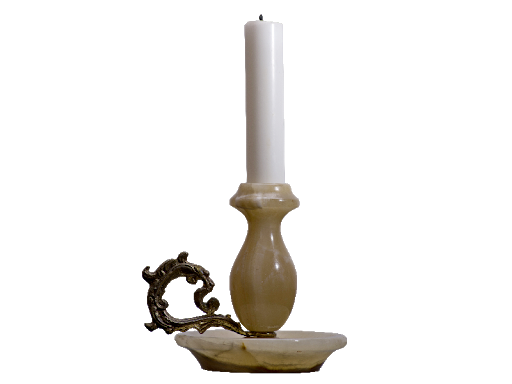 Gold Christmas Candle PNG File