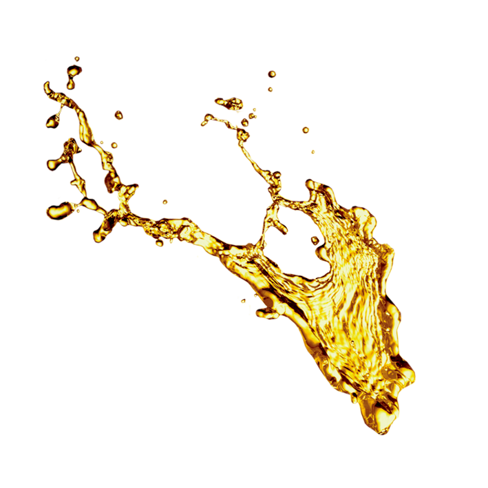 Gold Liquid Splash PNG Image