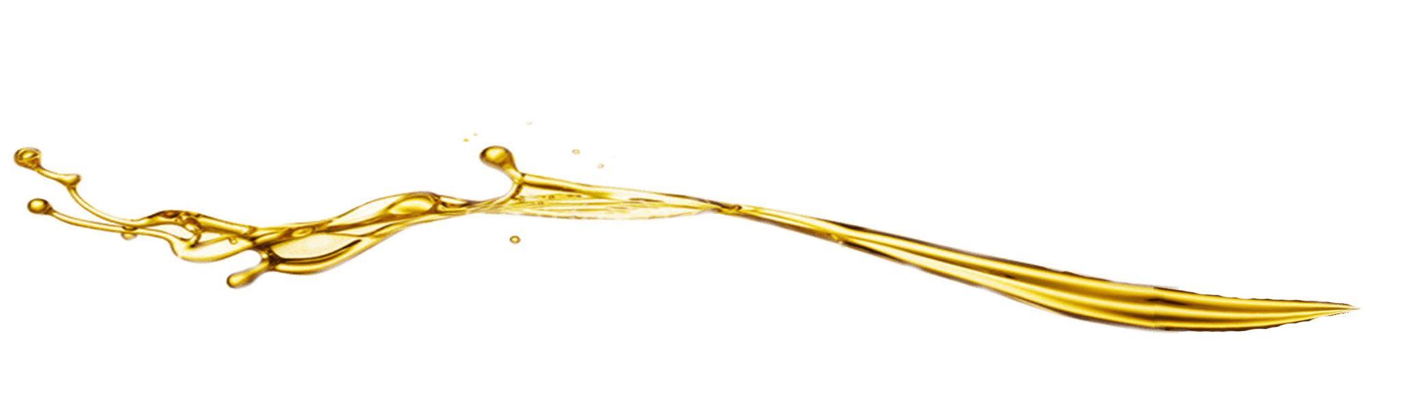 Gold-Flüssigspritzen Transparenter Hintergrund