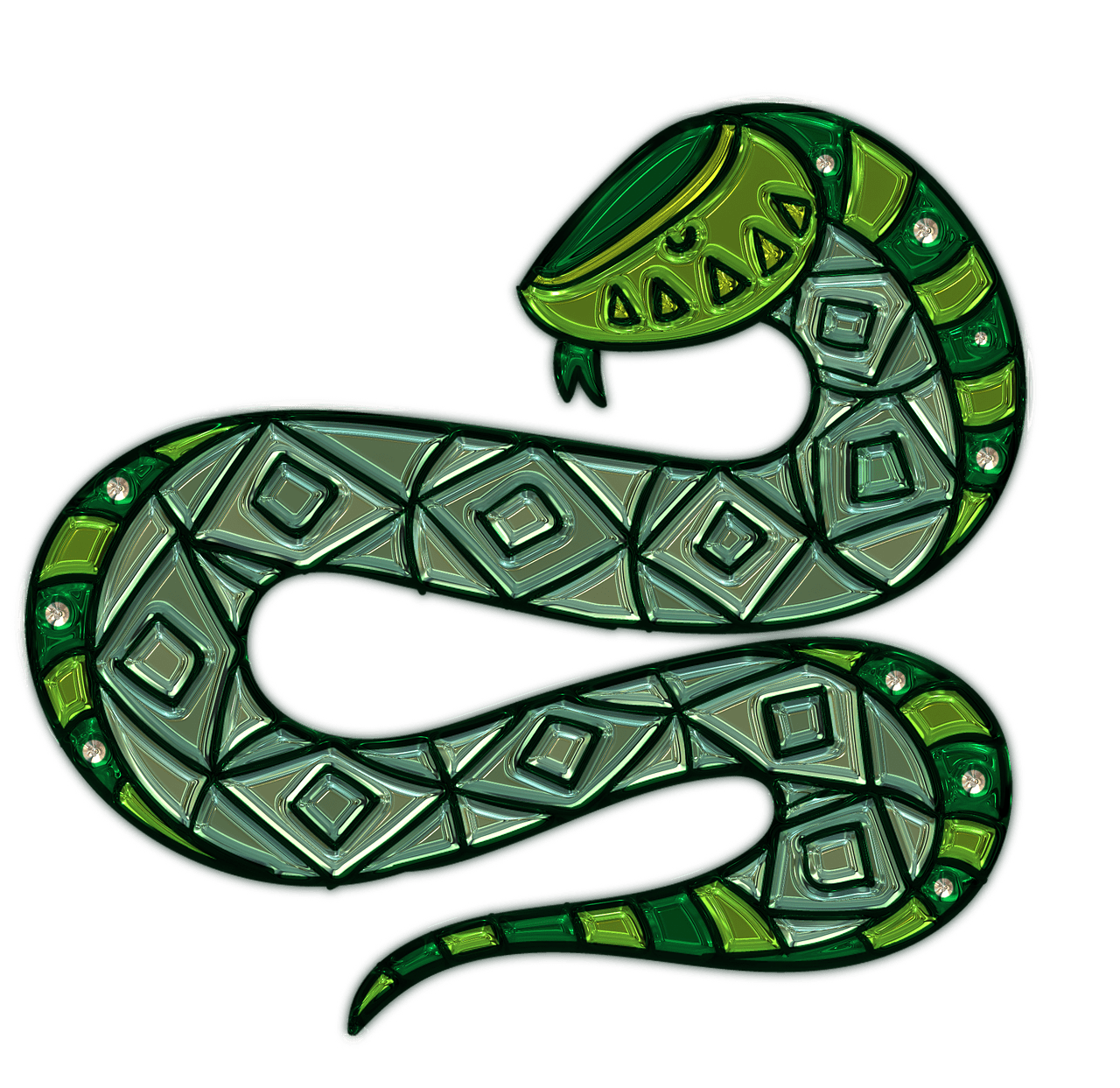 Green Anaconda PNG Clipart