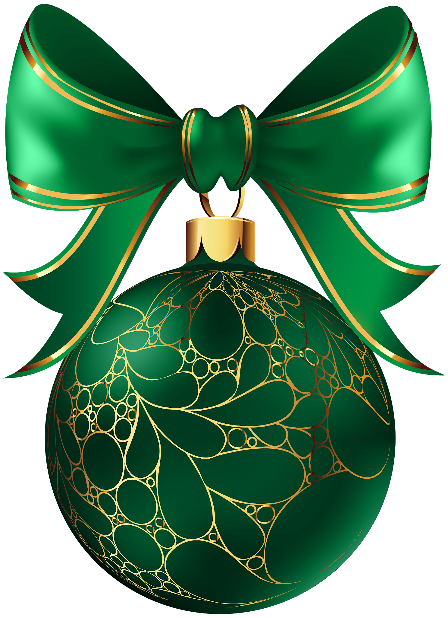 Green Christmas Bauble PNG File