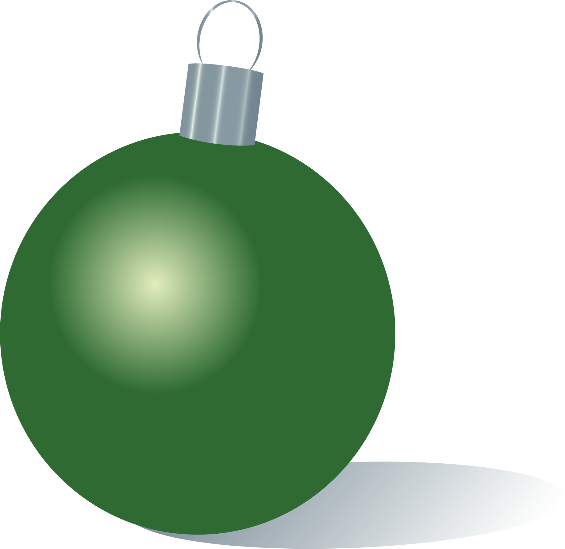 Green Natal Bauble PNG Foto