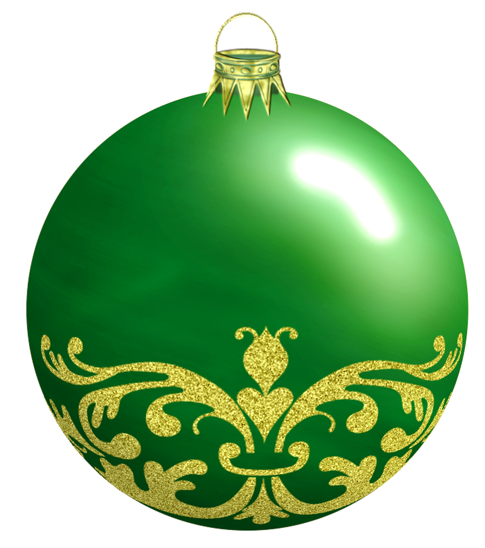 녹색 크리스마스 bauble PNG 투명