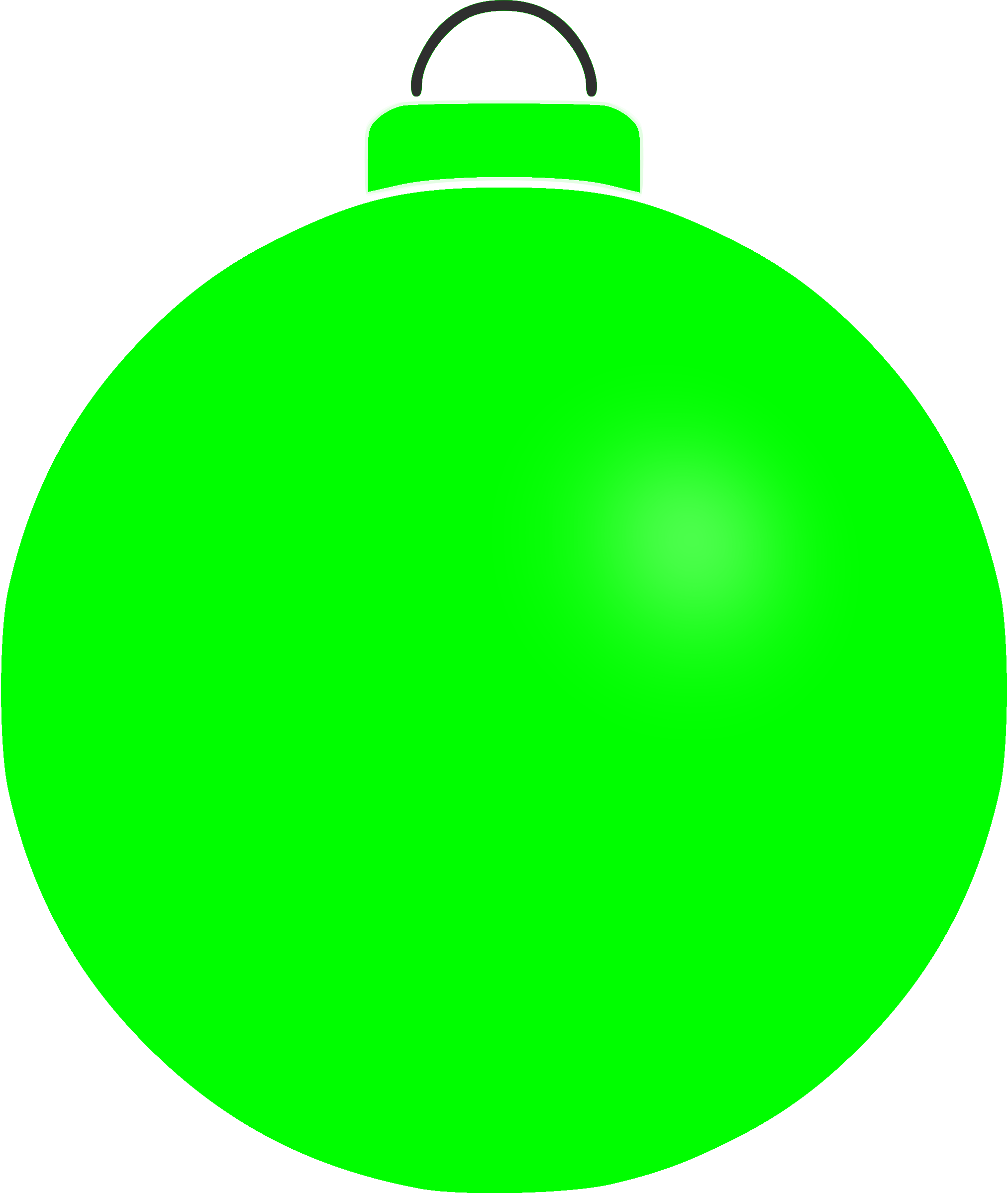 Green Christmas Bauble Transparent Background