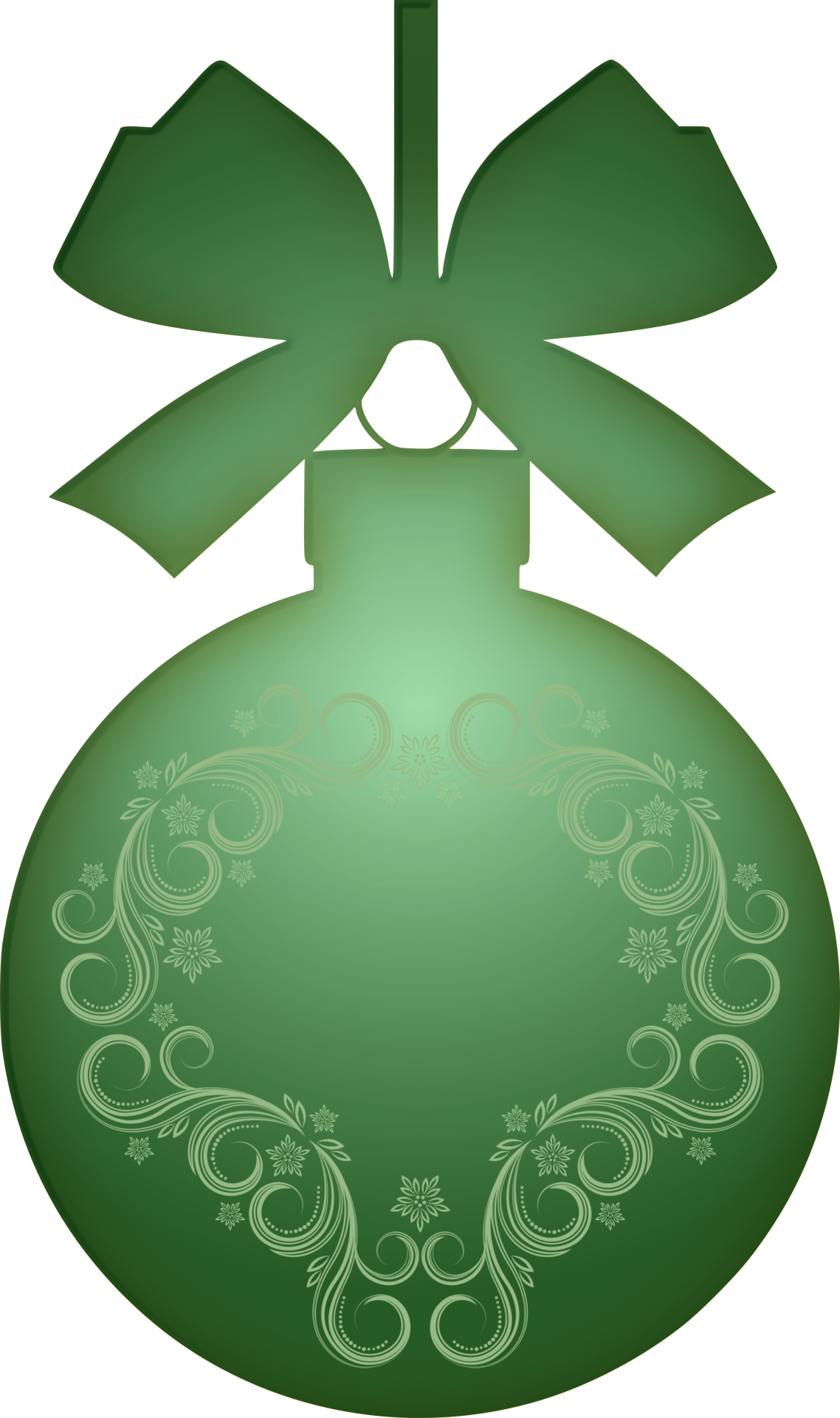 Green Natal bauble Transparan PNG