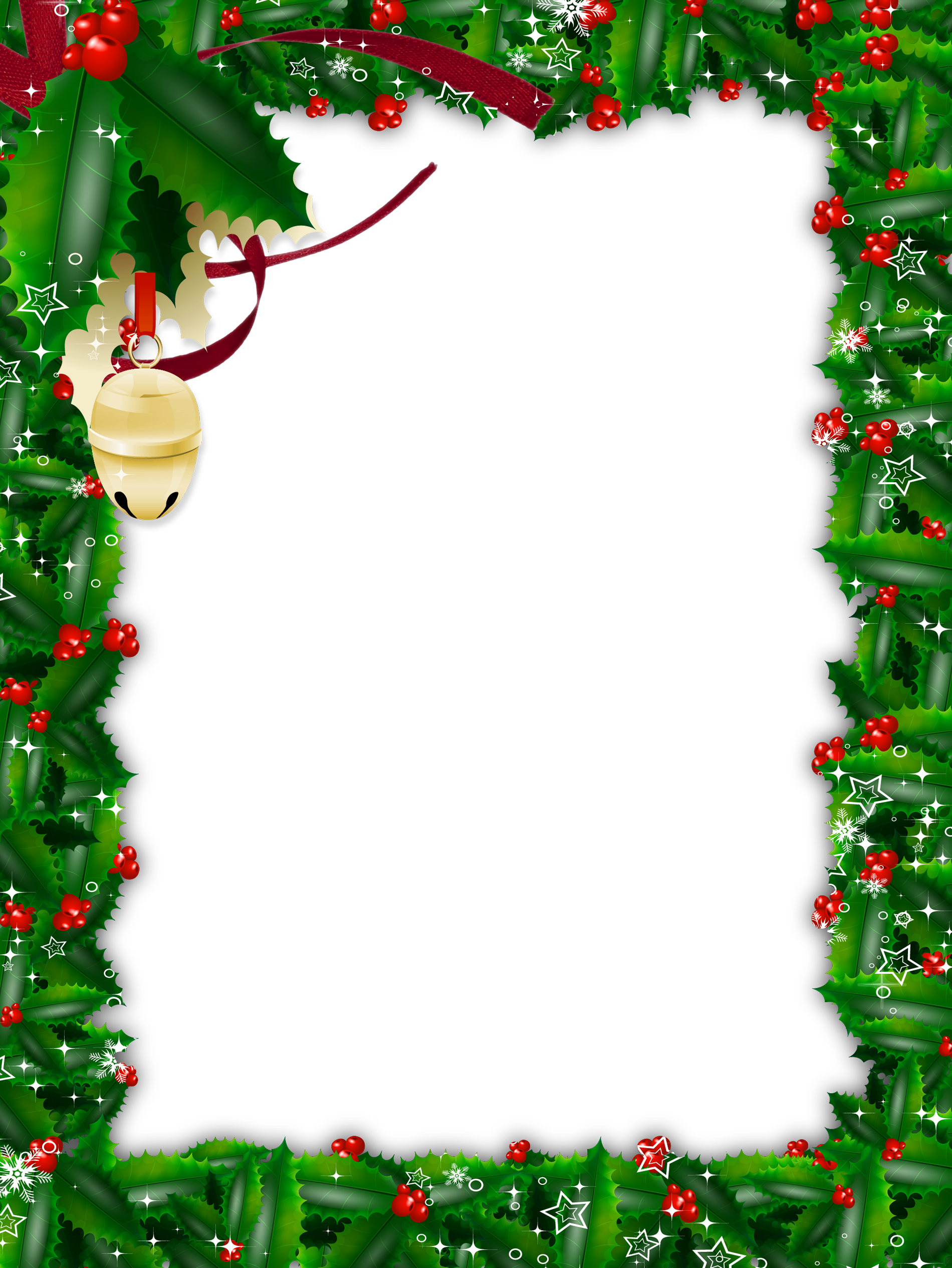 Cadre de Noël vert PNG Transparent Picture