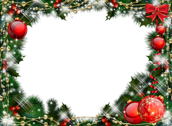 Cadre de Noël vert Images Transparentes PNG