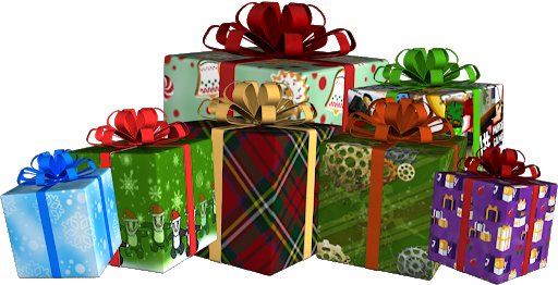 الأخضر هدية عيد الميلاد PNG الصور