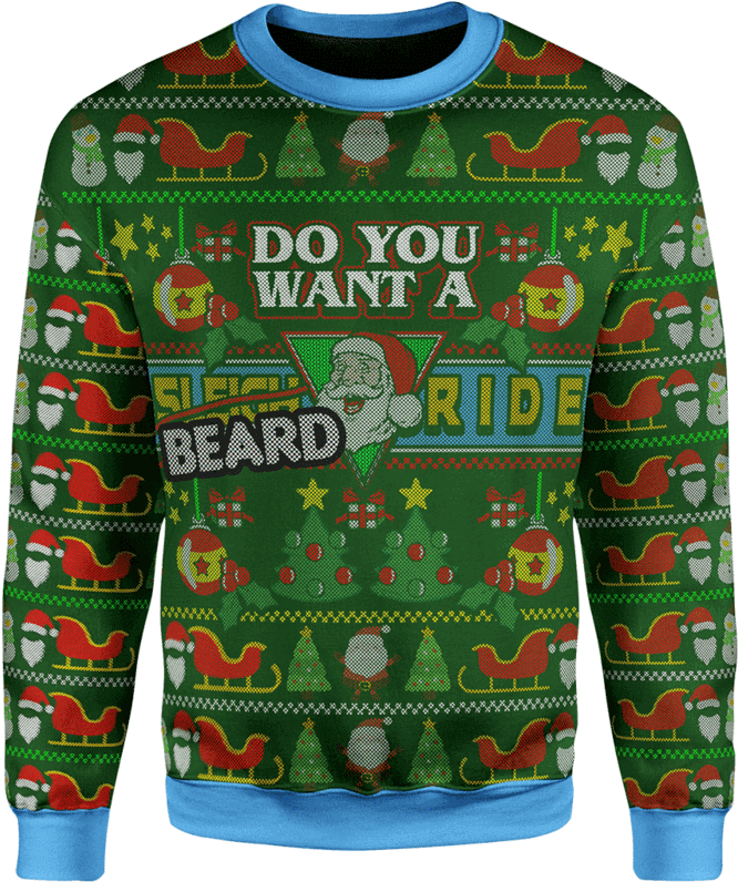 Green Christmas Jumper PNG File
