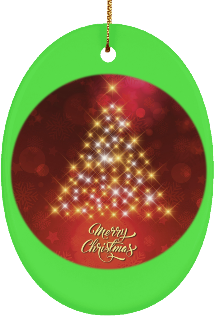 Green Christmas Ornaments PNG Clipart