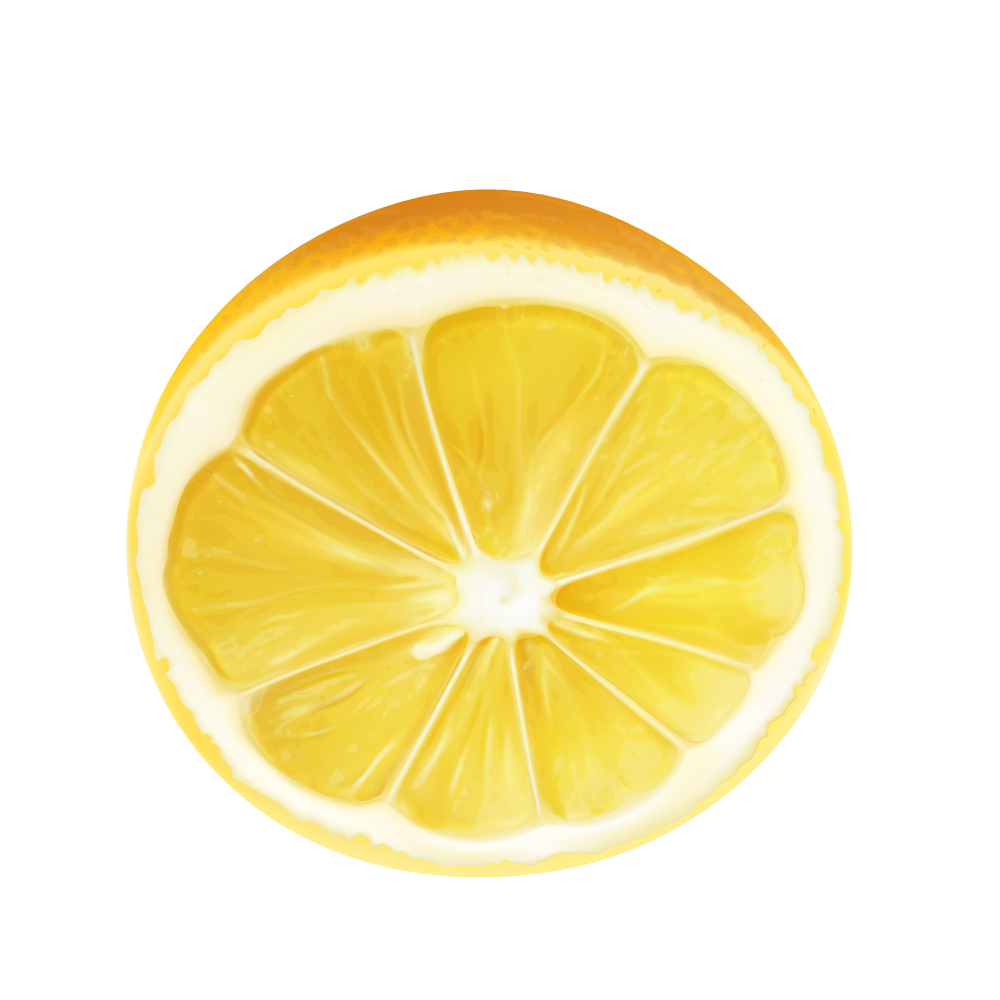 Half Lemon Transparent Background