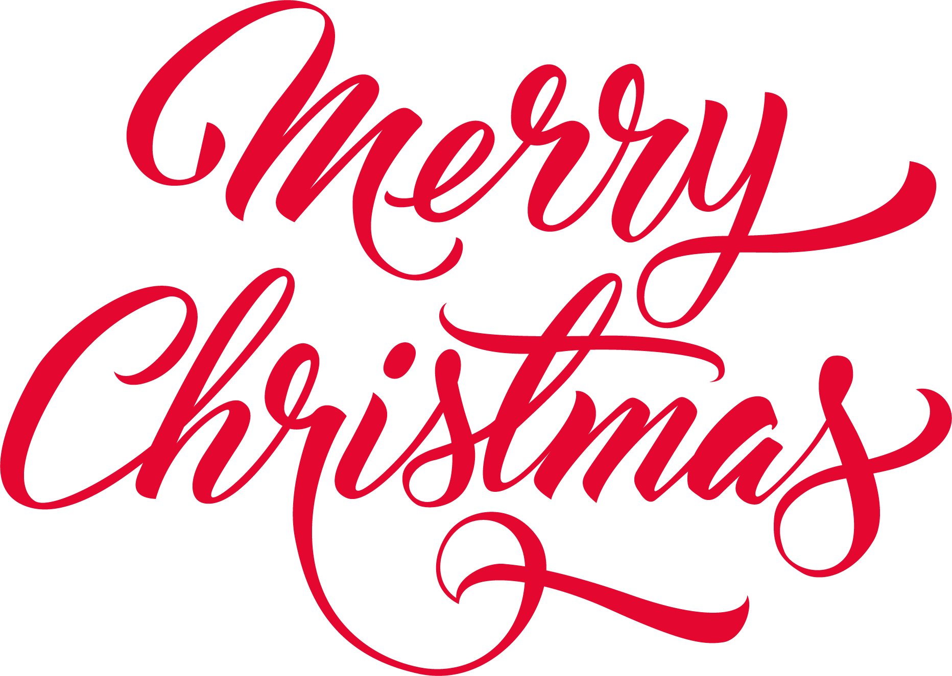 Happy Christmas Text Background PNG