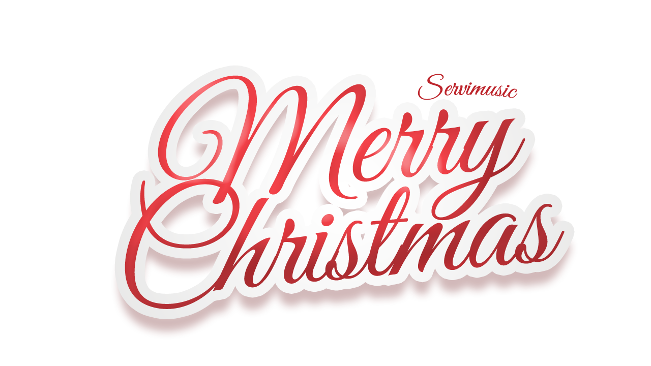 Happy Christmas Text PNG File