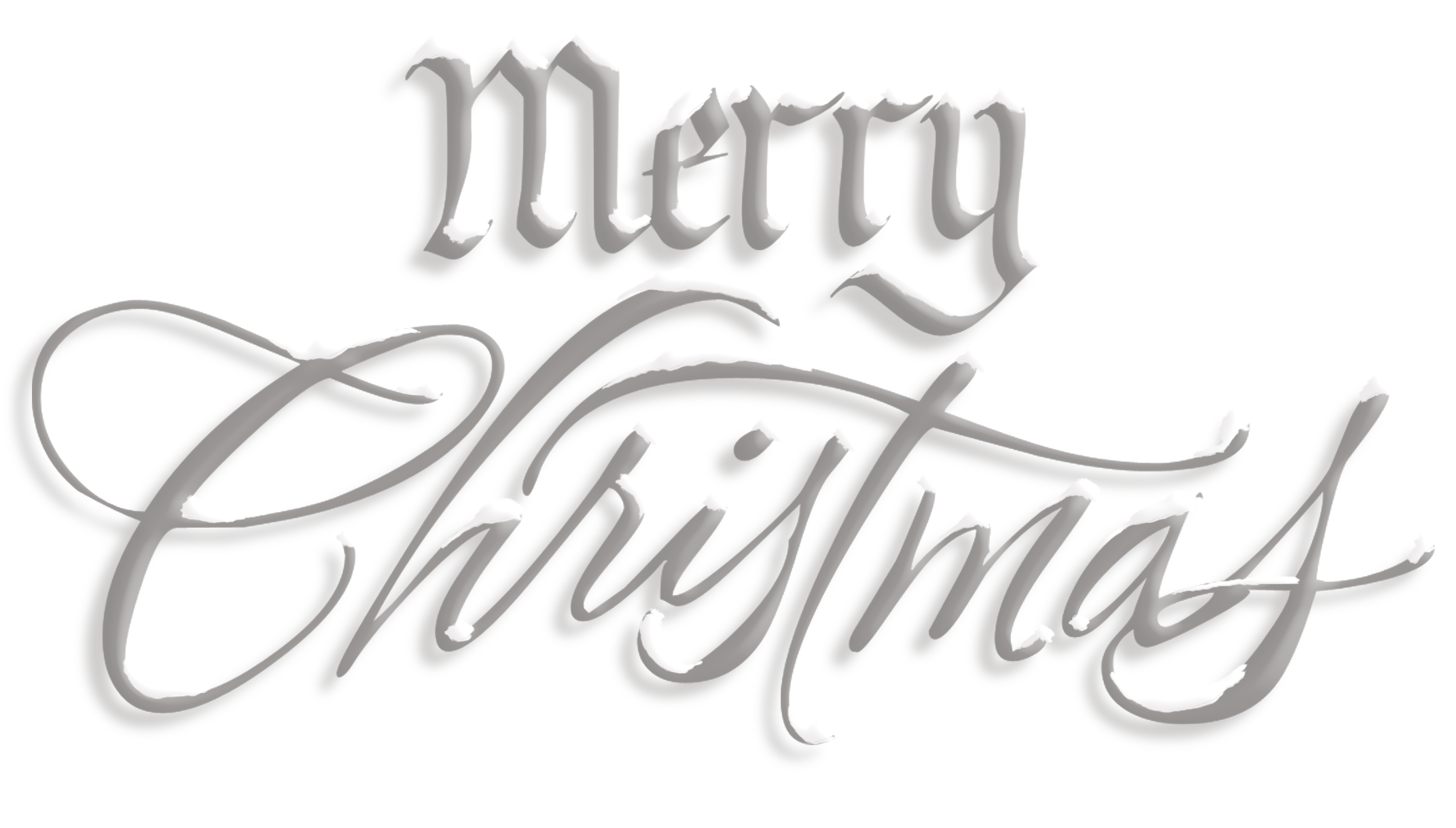 Happy Christmas Text PNG HD