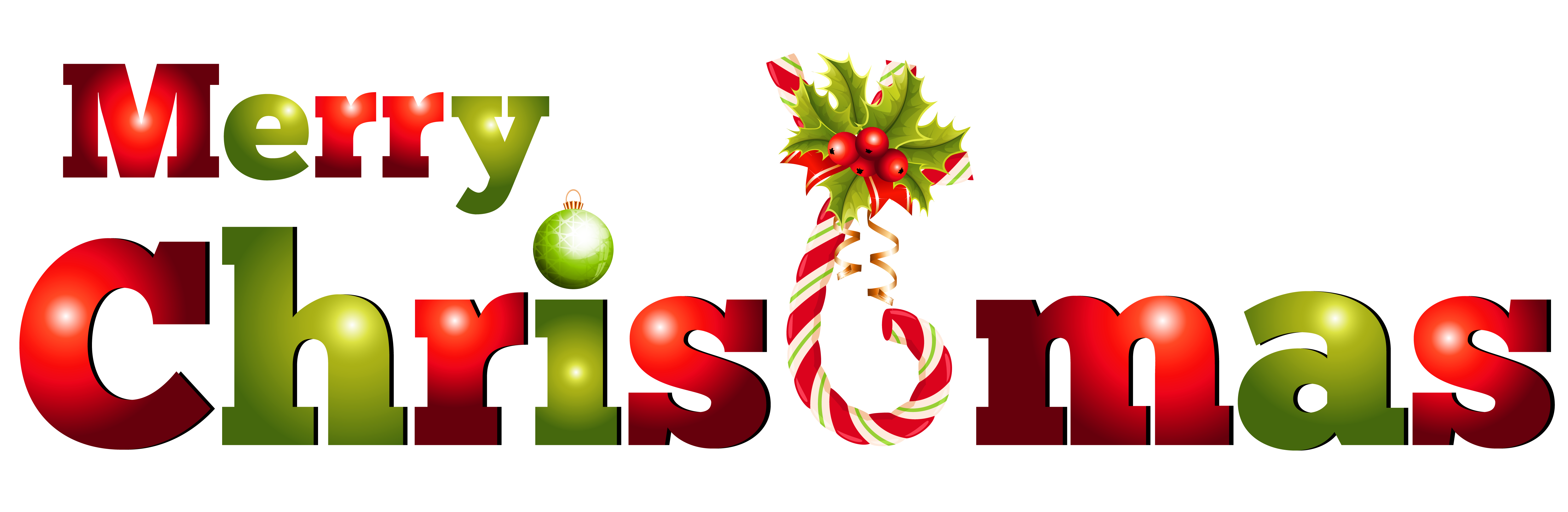 Happy Christmas Text PNG Transparent