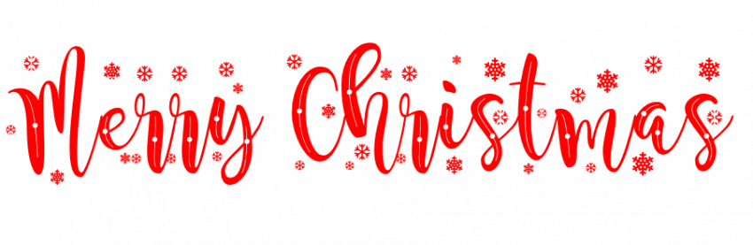 Happy Christmas Text Transparent Images PNG