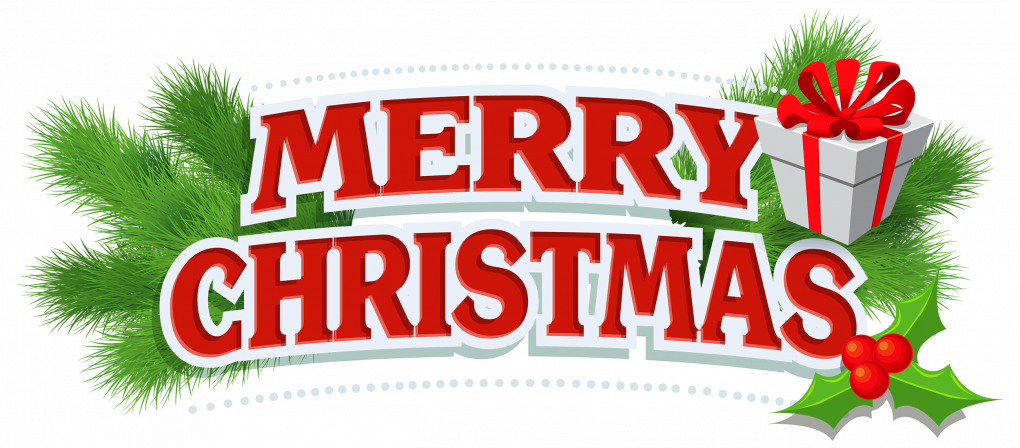 Happy Christmas Text Transparent PNG