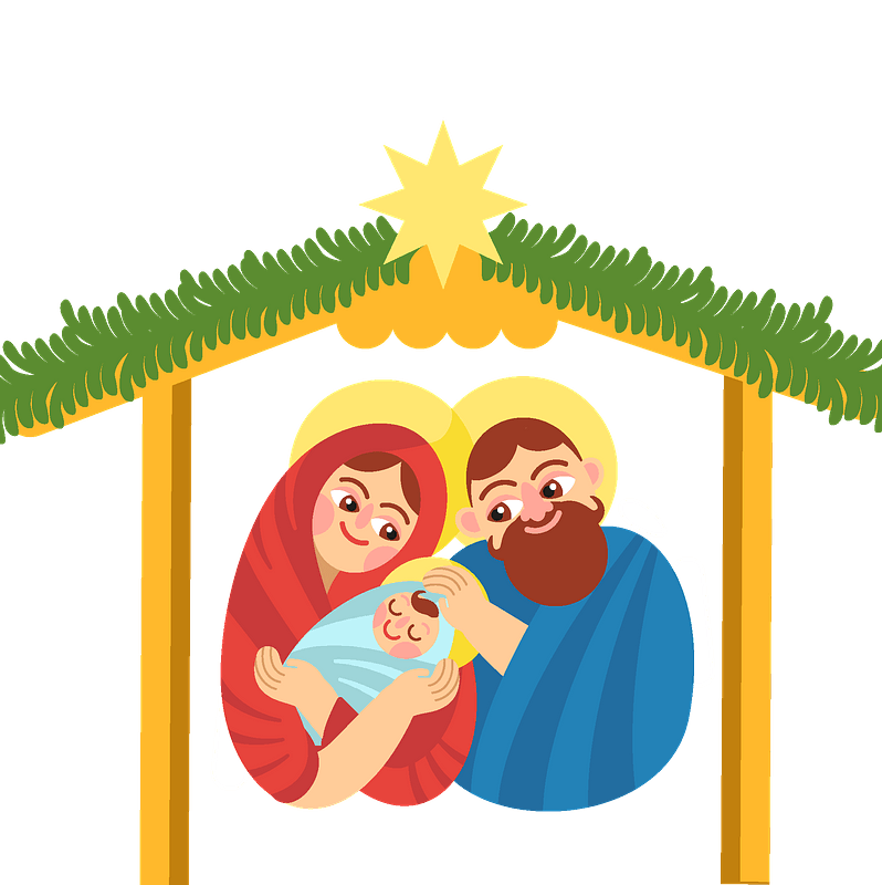 Jesus Christmas Nativity Download PNG-afbeelding