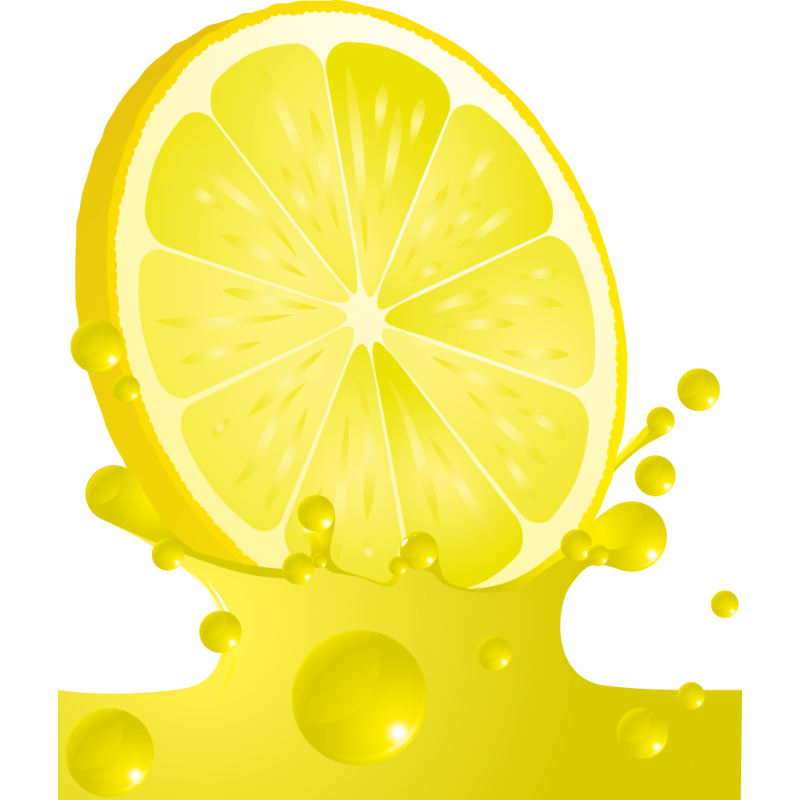 Image PNG de citron splash