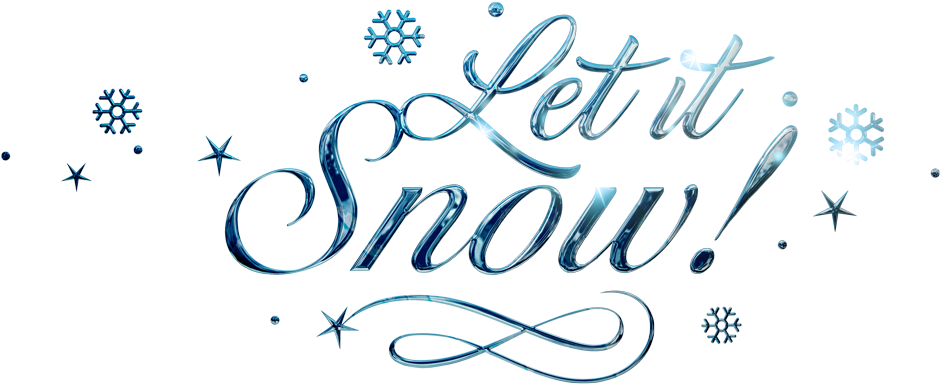 Let It Snow PNG Background Image