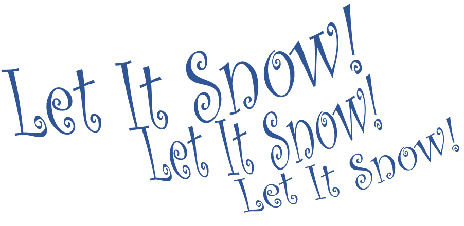 Let It Snow PNG File