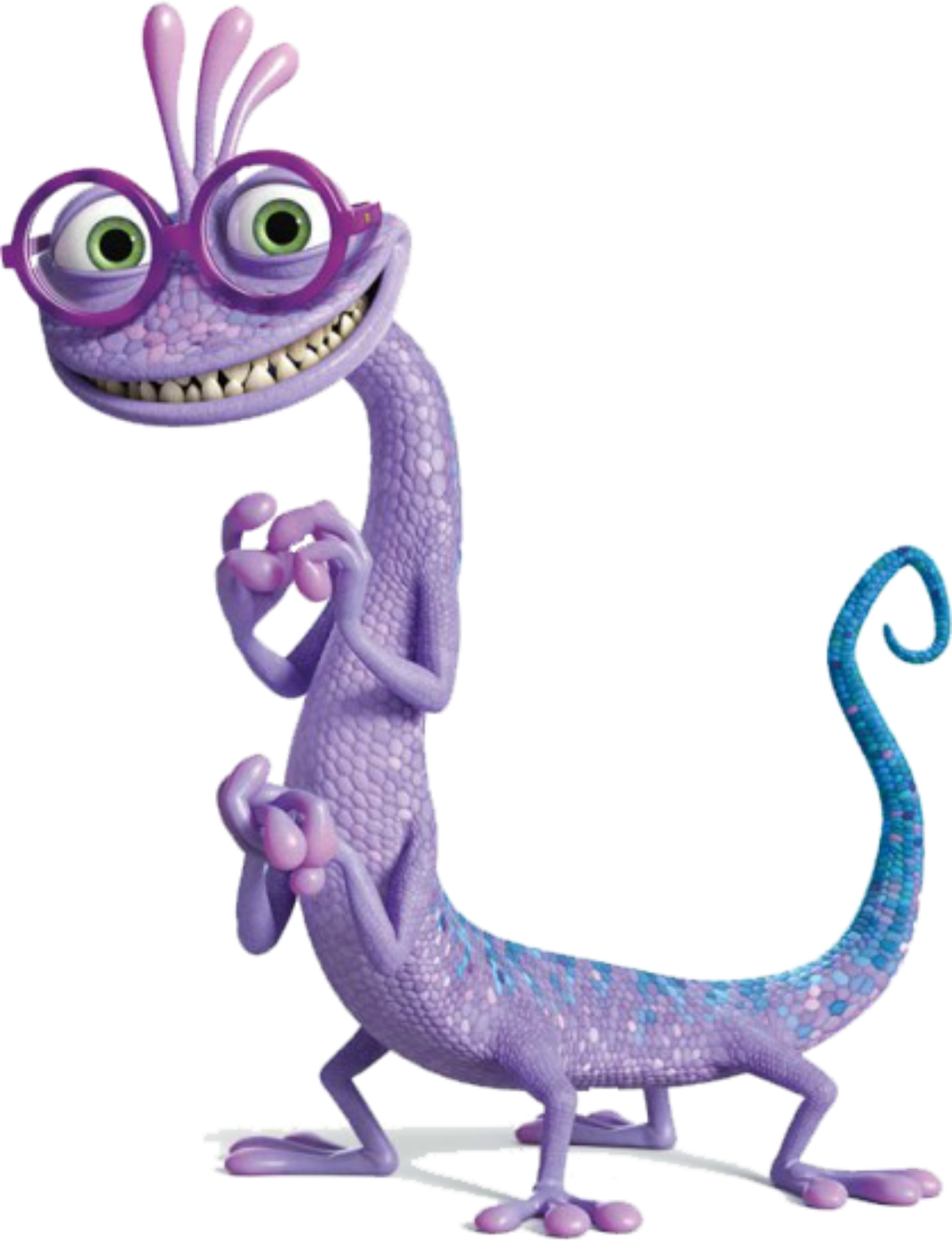 Monsters Inc latar belakang Purple Lizard Transparent