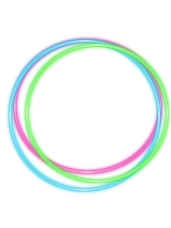 Multicolored Circle Glow Light Effect PNG Transparent Image
