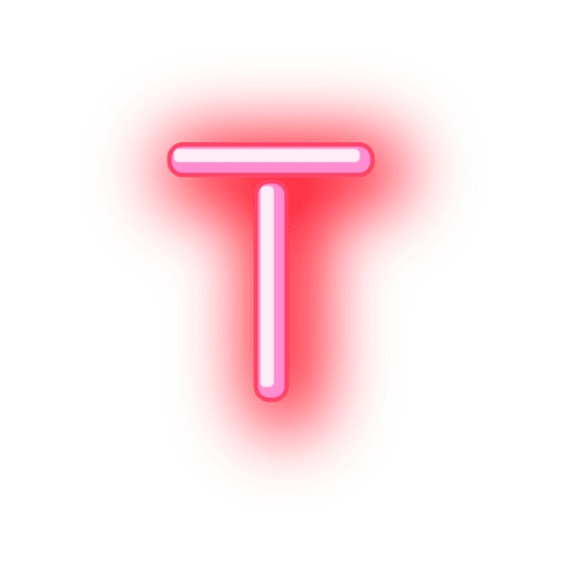 Neon Alphabet PNG Picture