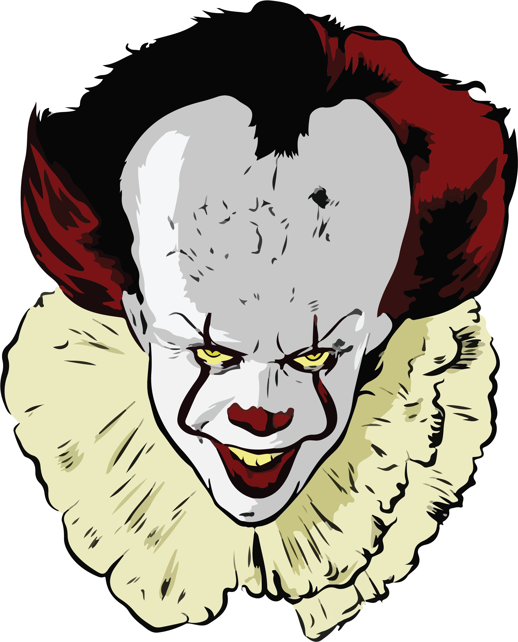 Pennywise 얼굴 투명한 PNG
