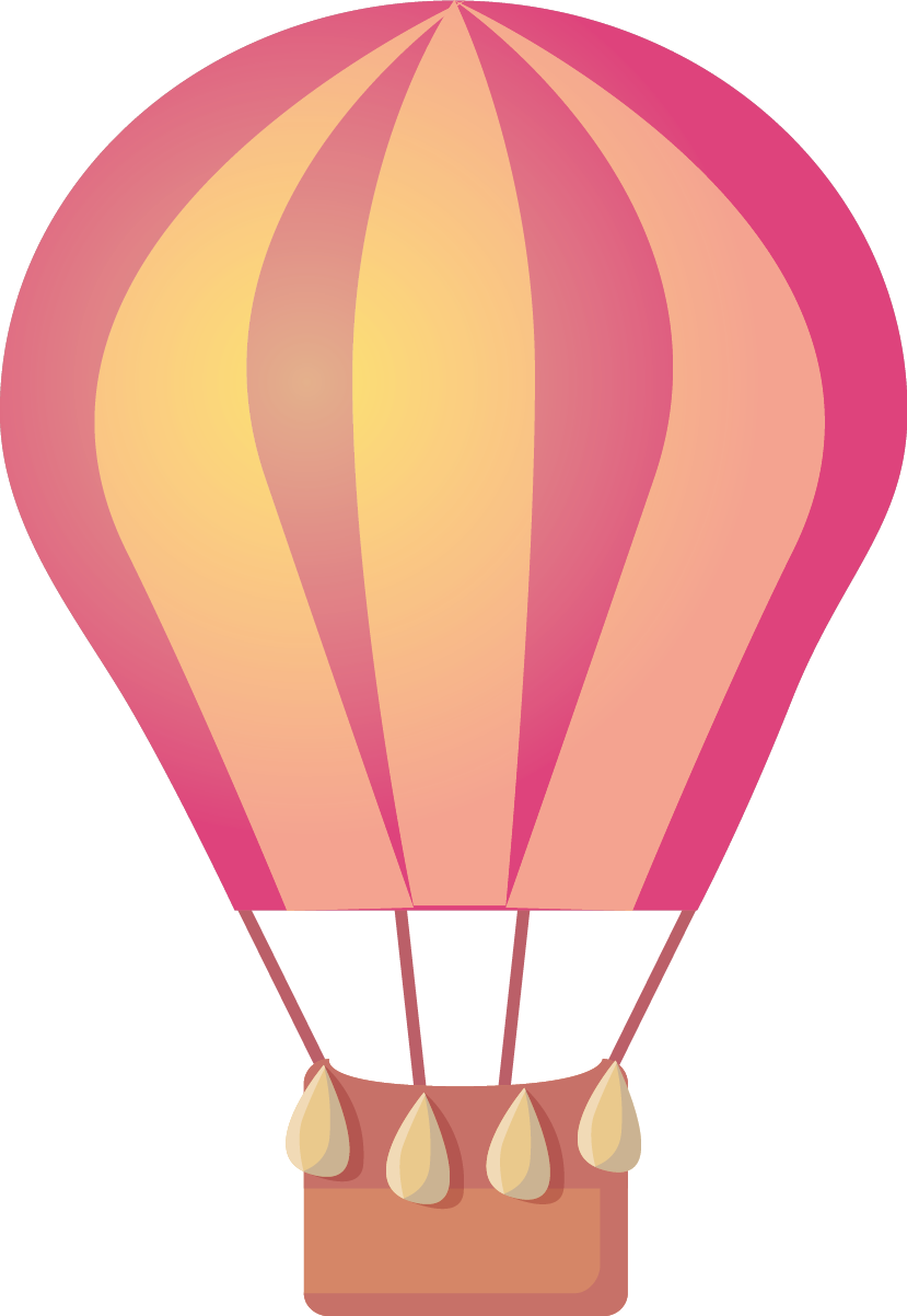 Pink Air Balloon PNG Clipart