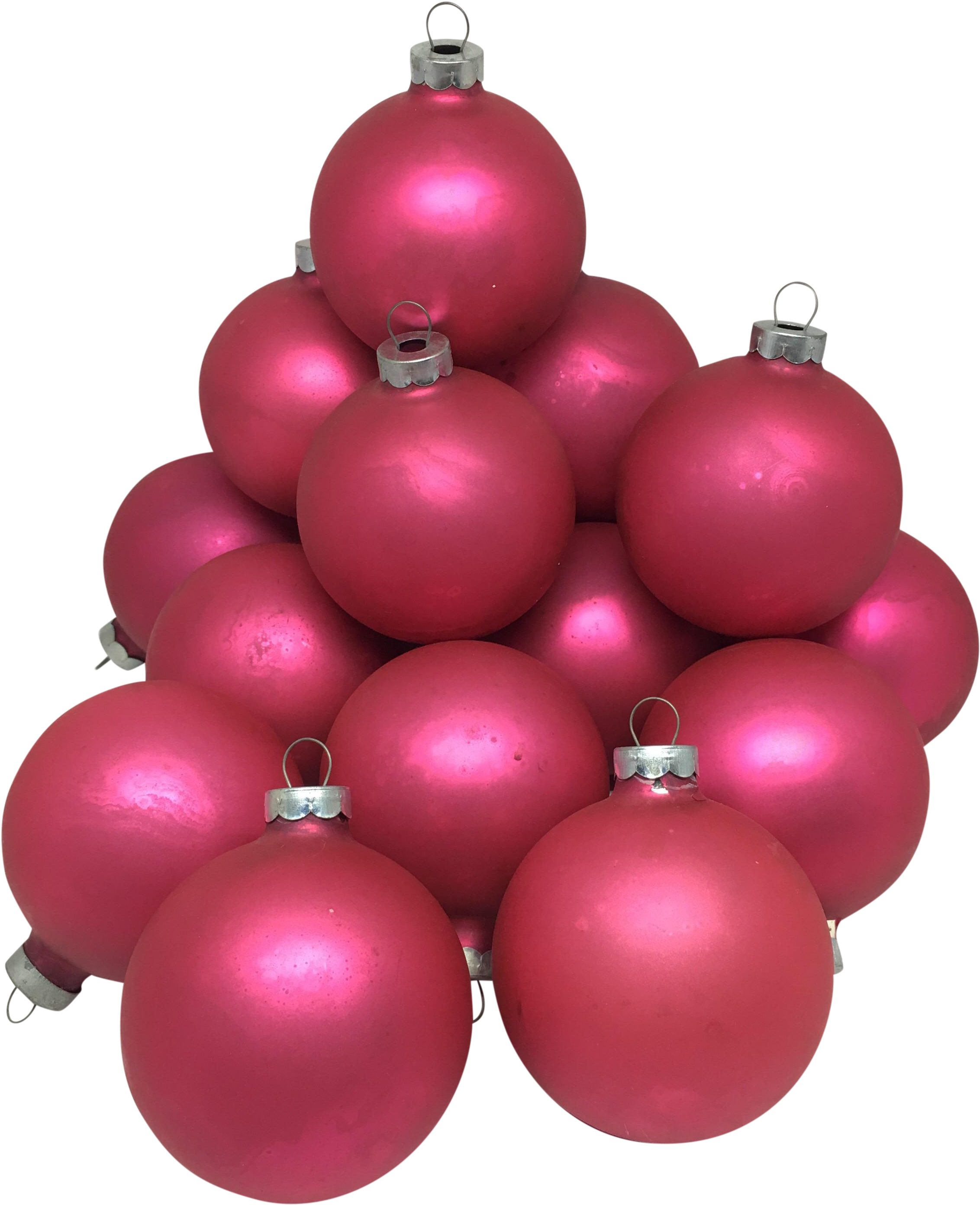 Pink Christmas Ornaments PNG File