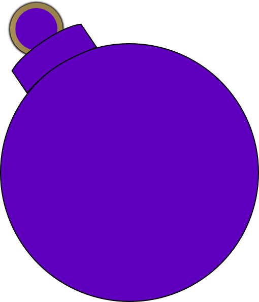 Purple Christmas Ornaments PNG Background Image