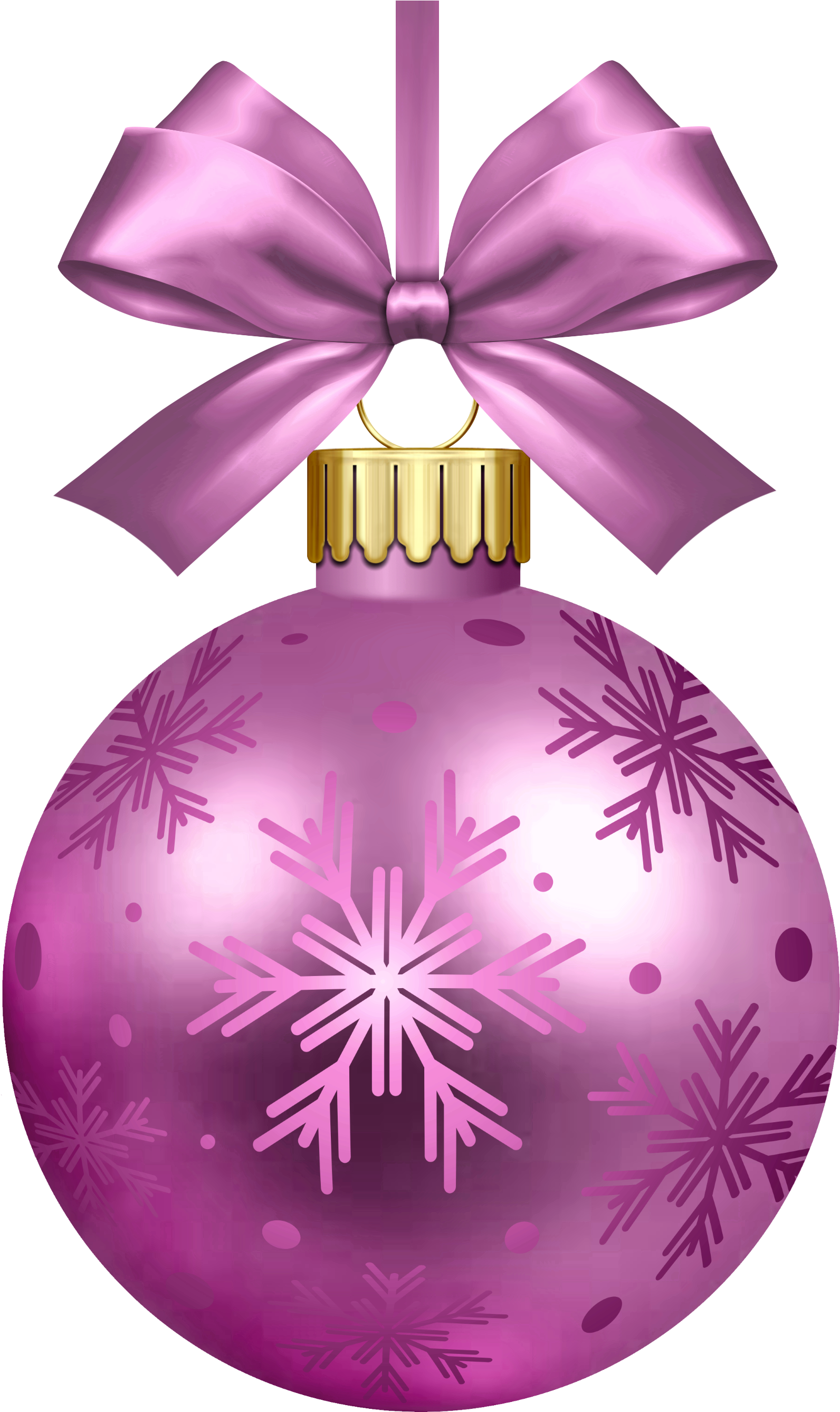 Purple Christmas Ornaments Transparent PNG