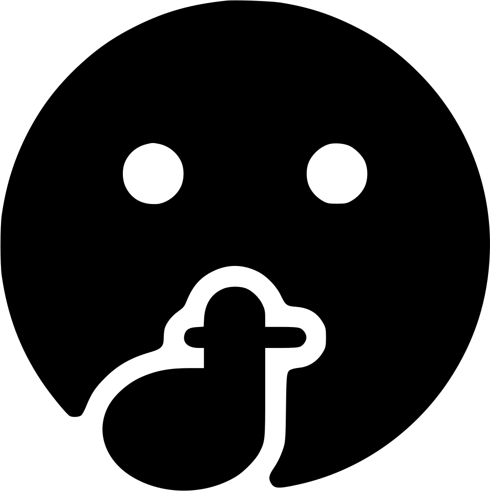 Quiet Emoji PNG Image
