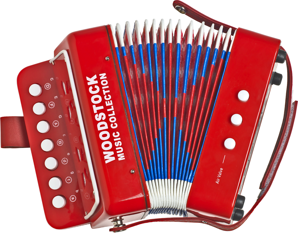 Red Accordion PNG File