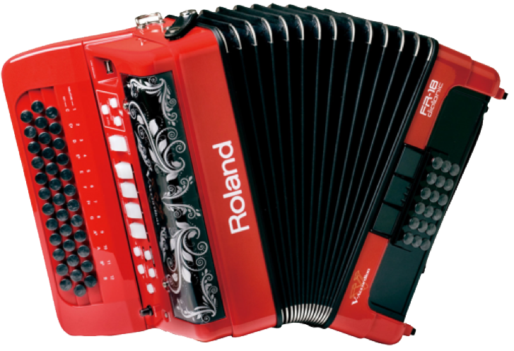 Red Accordion PNG HD