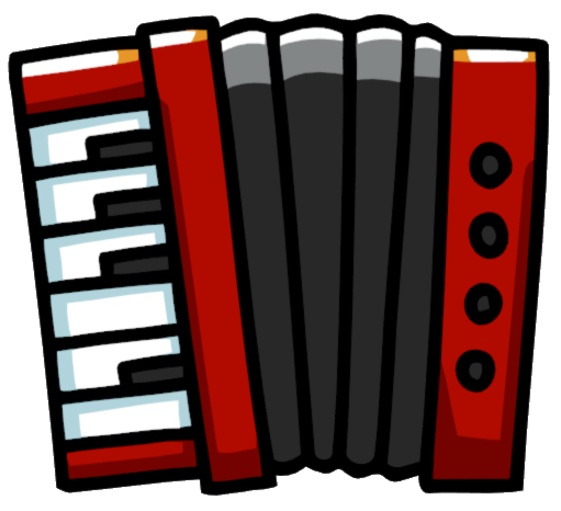 Red Accordion PNG Photo