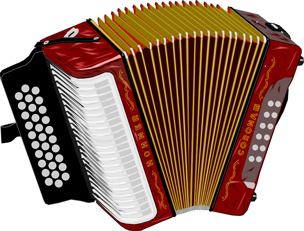 Red Accordion PNG Photos