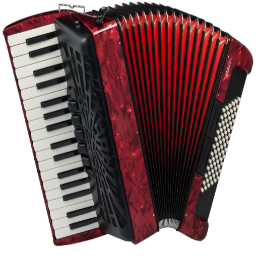 Red Accordion PNG Transparent HD Photo
