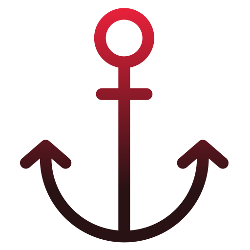 Red Anchor PNG Clipart