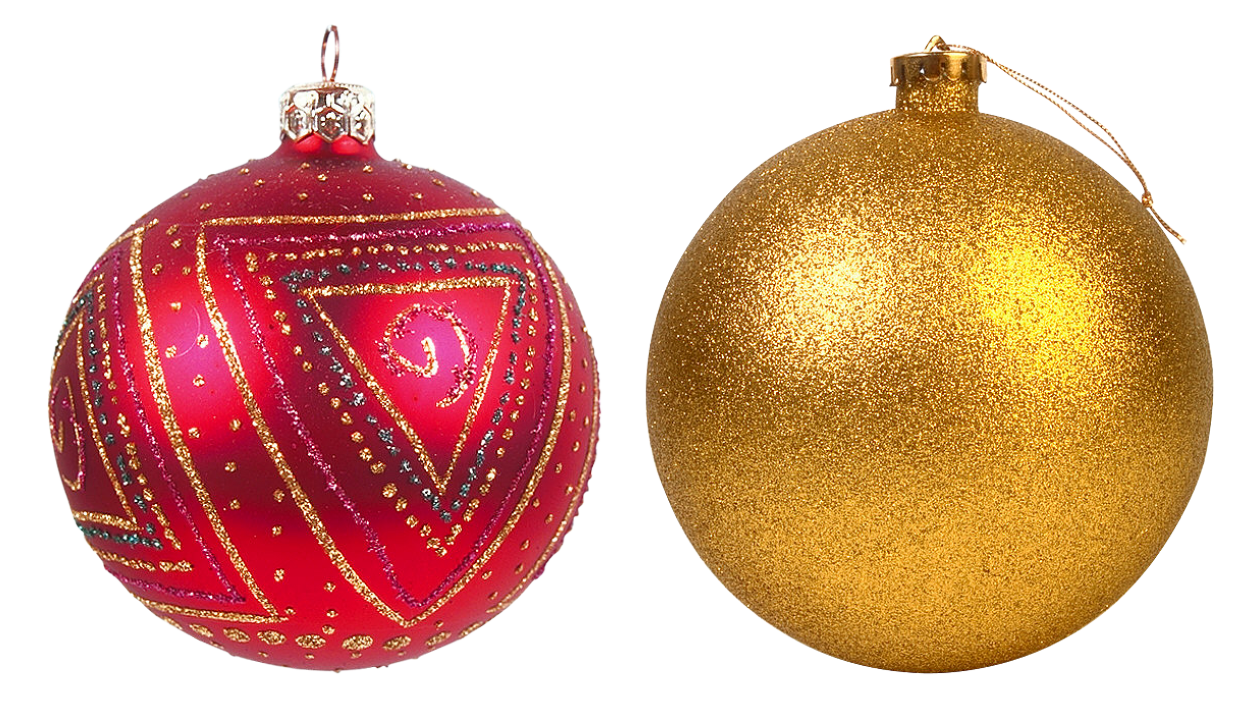 Roter Weihnachtsflitter-PNG-Clipart