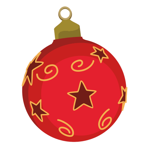 Красная рождественская безделушка PNG скачать бесплатно